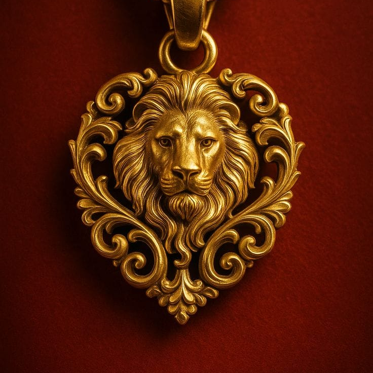 Mens gold pentent