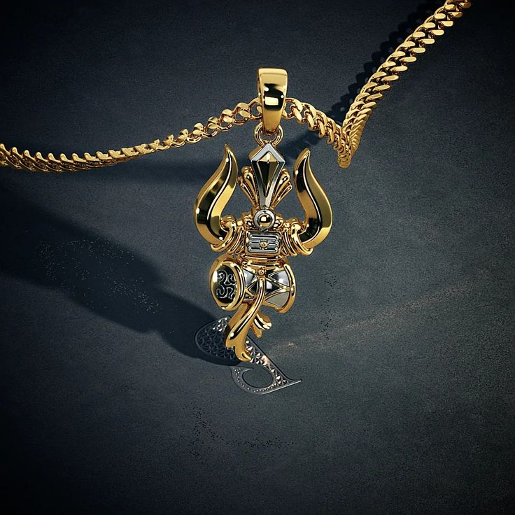 Mens gold pentent