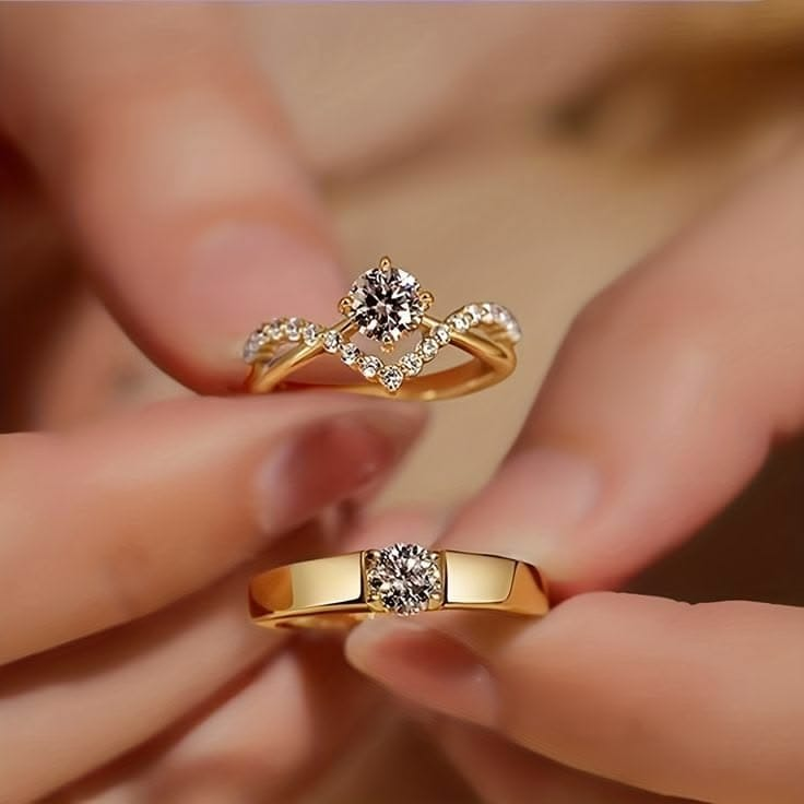 Couple diamond ring