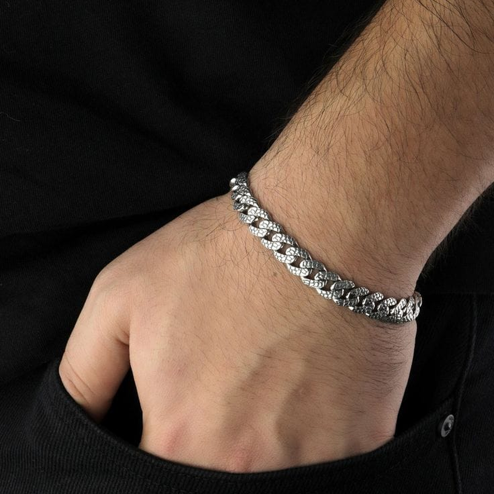 Silver man's bracelet