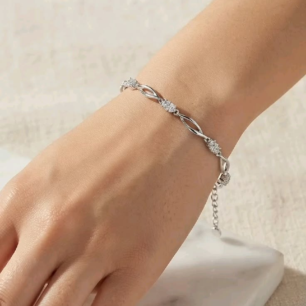 Silver women's bracelet