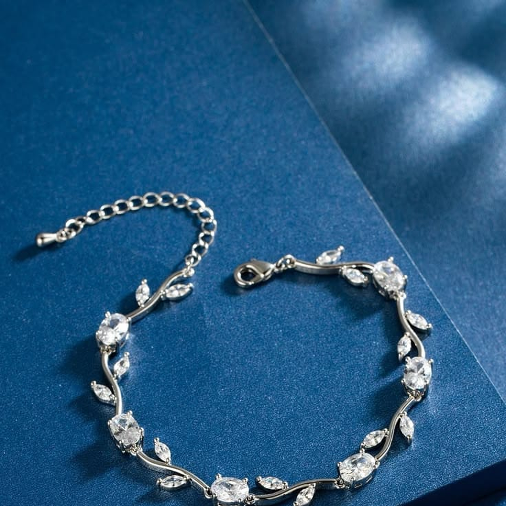 Silver women's bracelet