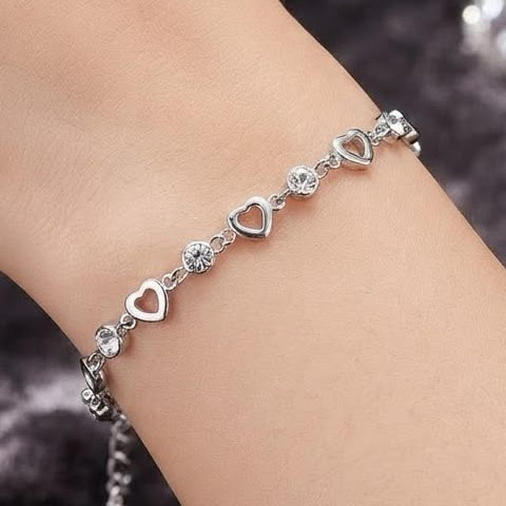 Silver women's bracelet