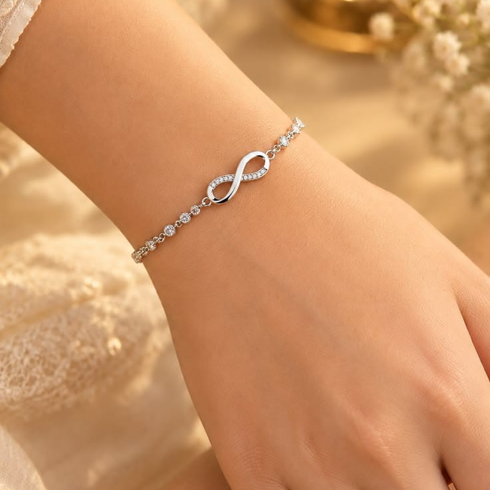 Silver women's bracelet