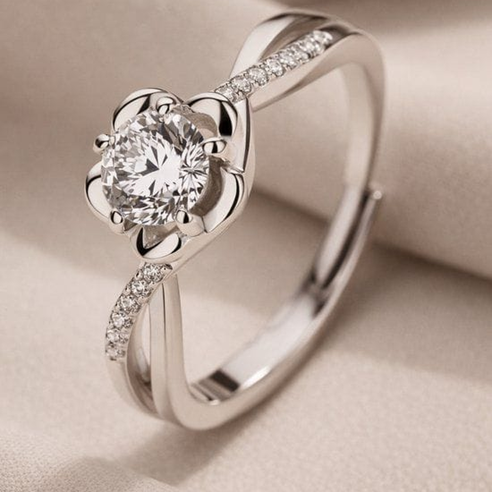Silver women's ring