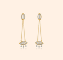 Pavrina Diamond Drop Earrings