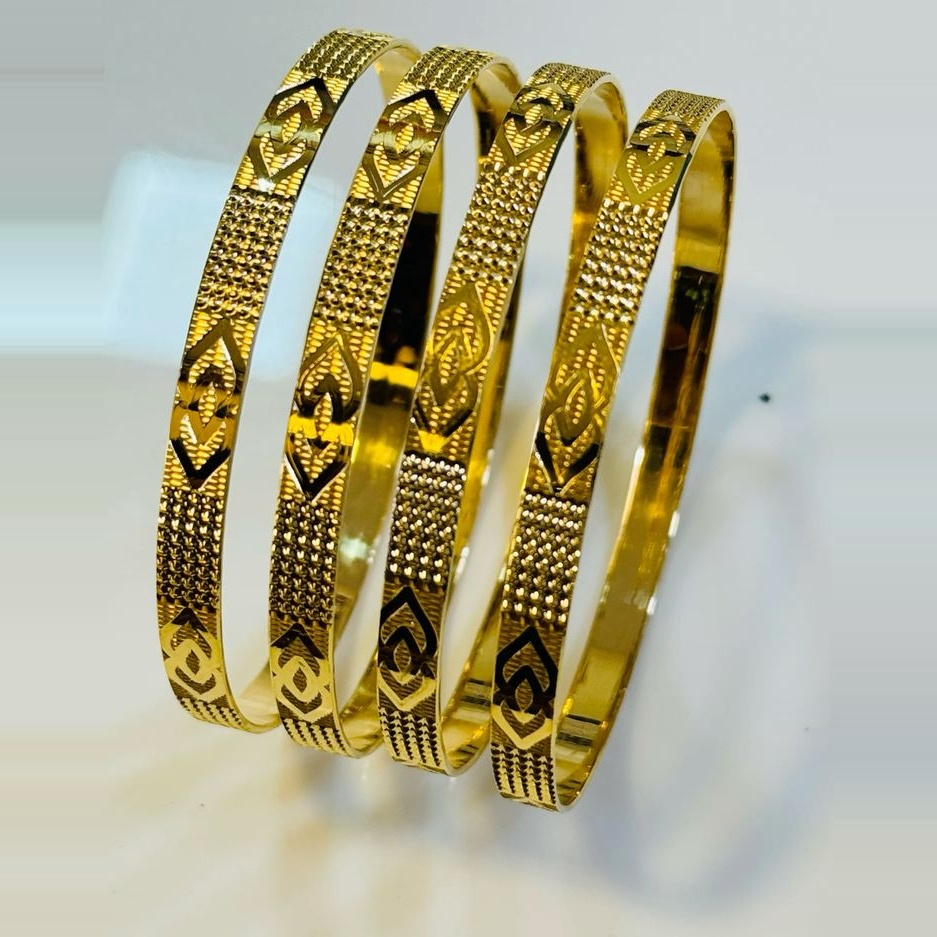 Gold machine bangle